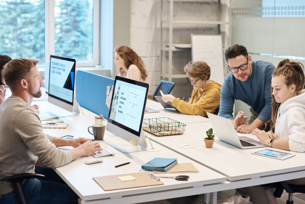 Wide Area managed IT support team collaborating